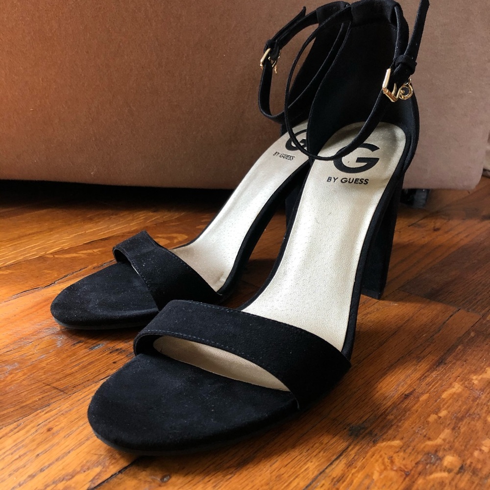 G by Guess Strappy Block Heels